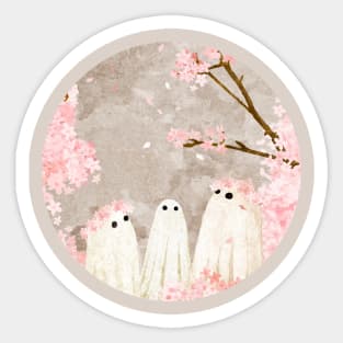 Ghost Cherry Viewing Party Sticker